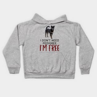 Mixed breed and freedom Kids Hoodie